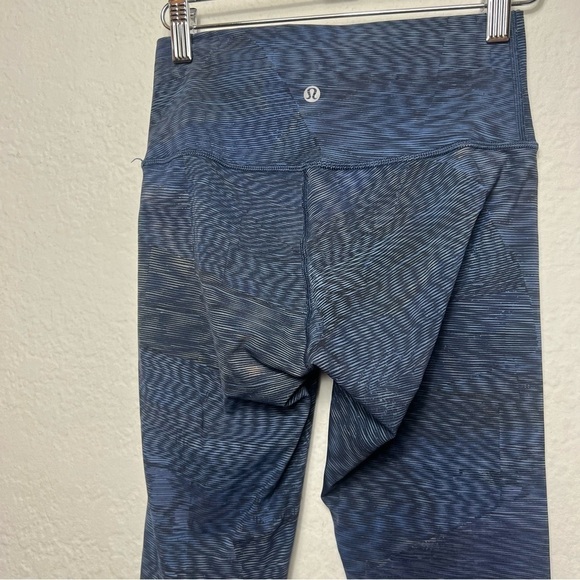 Lululemon Wunder Under Hi-Rise 7/8 Tight Full-On Flux Battleship Leggings - Picture 4 of 6